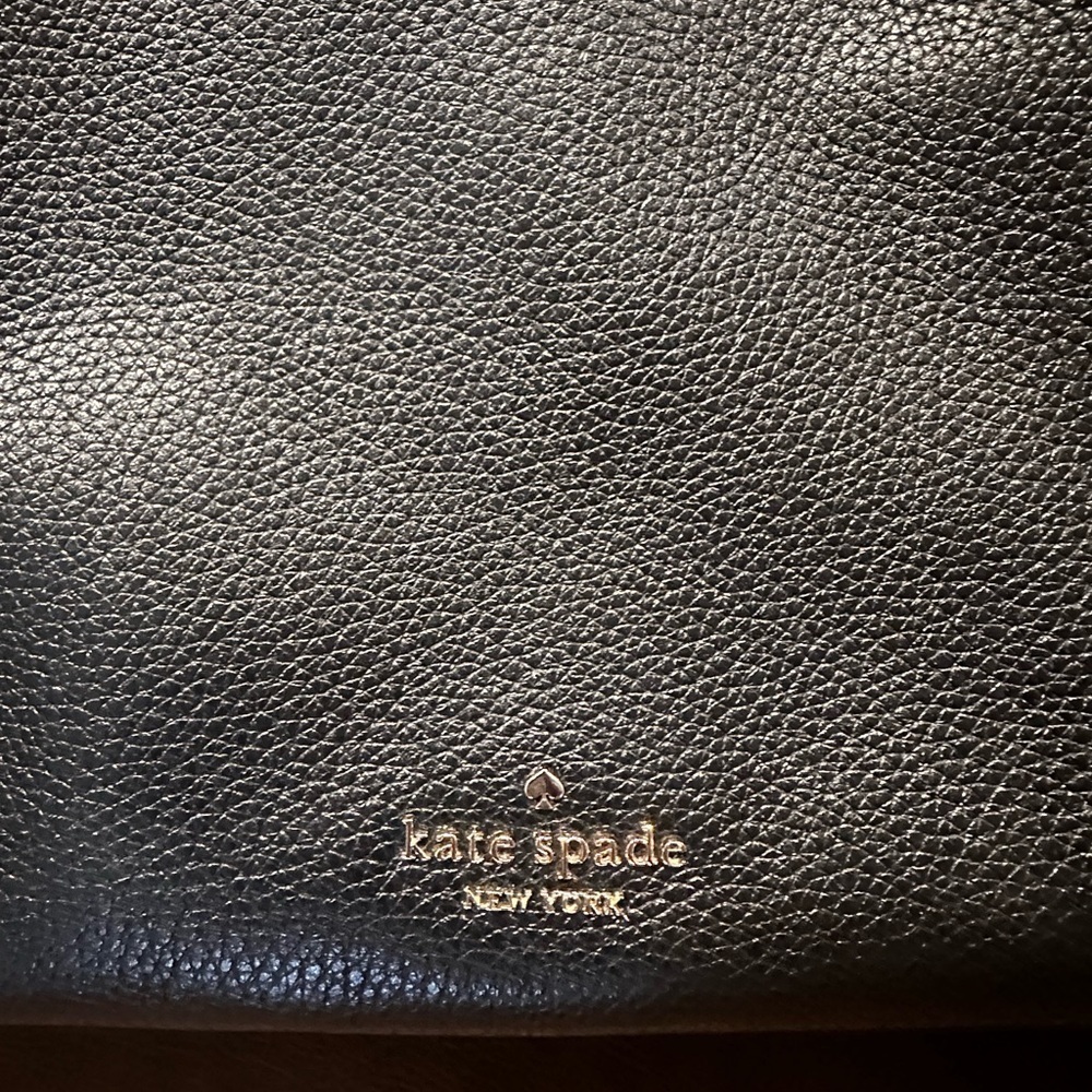 Kate Spade Leila Triple Compartment Satchel Crossbody  — Black Pebbled Leather - Picture 2 of 10